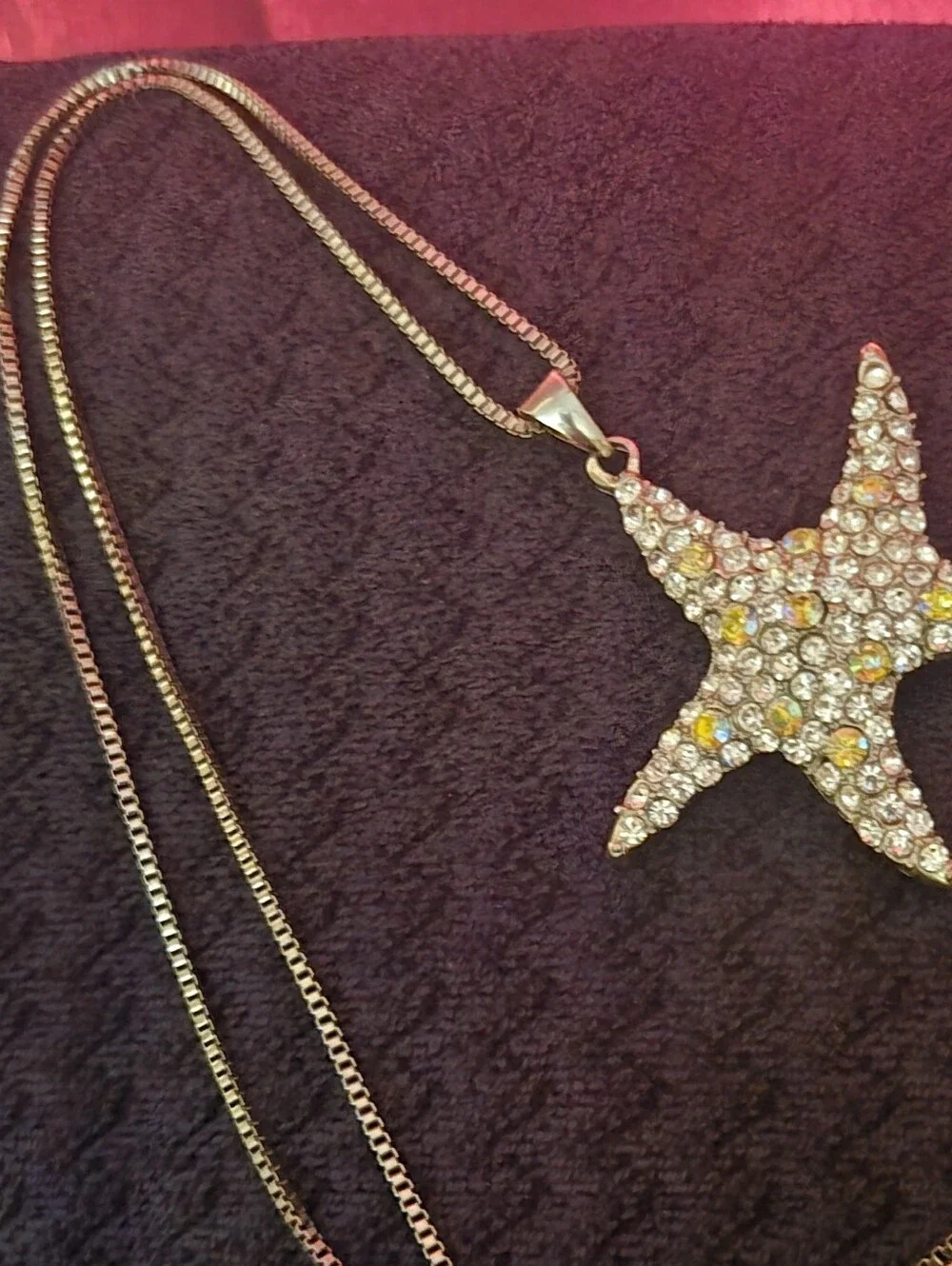 Betsey Johnson Starfish Bling Necklace